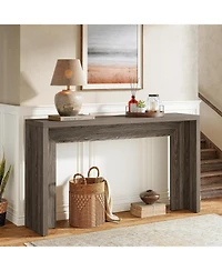 Tribesigns Media Console, 55-Inch Wooden Sofa Table with Storage for Entryway, Foyer, Hallway, Living Room