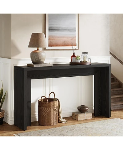 Tribesigns Media Console, 55-Inch Wooden Sofa Table with Storage for Entryway, Foyer, Hallway, Living Room