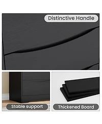 gaomon Wooden Dresser with Drawers, Tall Modern Closet with Deep Storage, Large Chest of Drawers with Wide Top