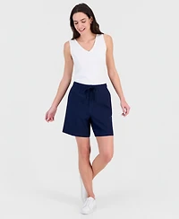 Style & Co Women's Pull-On Linen Shorts, Macy's Exclusive