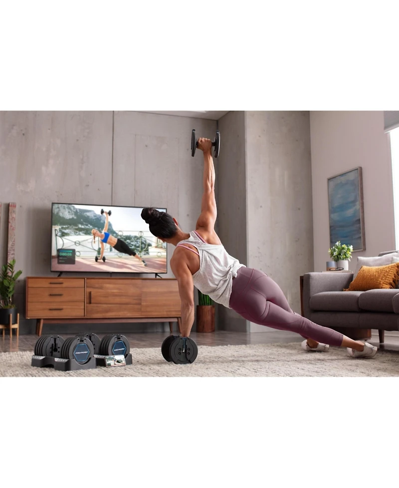 ProForm Set of Two 50 Lb. Adjustable Dumbbells