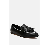 Mythos Dual Tone Tassel Loafers