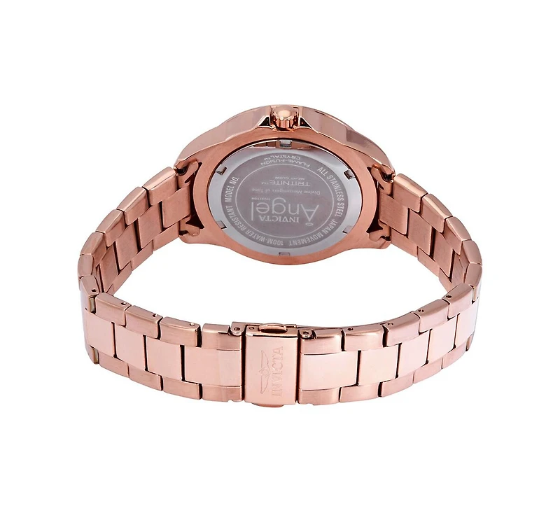 Invicta Women's 21684 Angel Quartz Chronograph Rose Gold Dial Watch