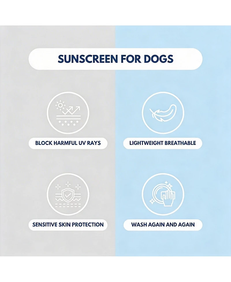 Aronkl Uv Protection Spf 30 Breathable Quick Dry Dog T Shirt