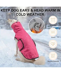 Aronkl Reversible Dog Anxiety Vest with Hood for Calming Support