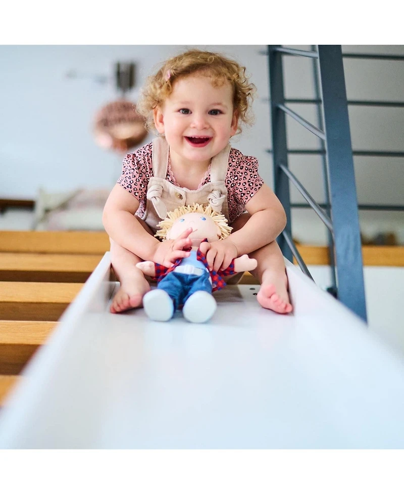 Haba Nick 12" Soft Boy Doll with Blonde Hair and Embroidered Face