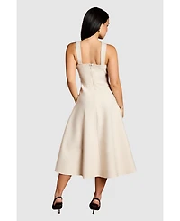 Coast Women's Petite Bandage Cross Neck Midi Dress