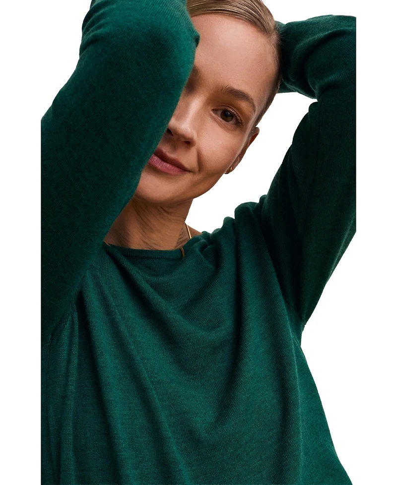 Celtic & Co. Women's Merino Fine Knit Boat Neck Jumper