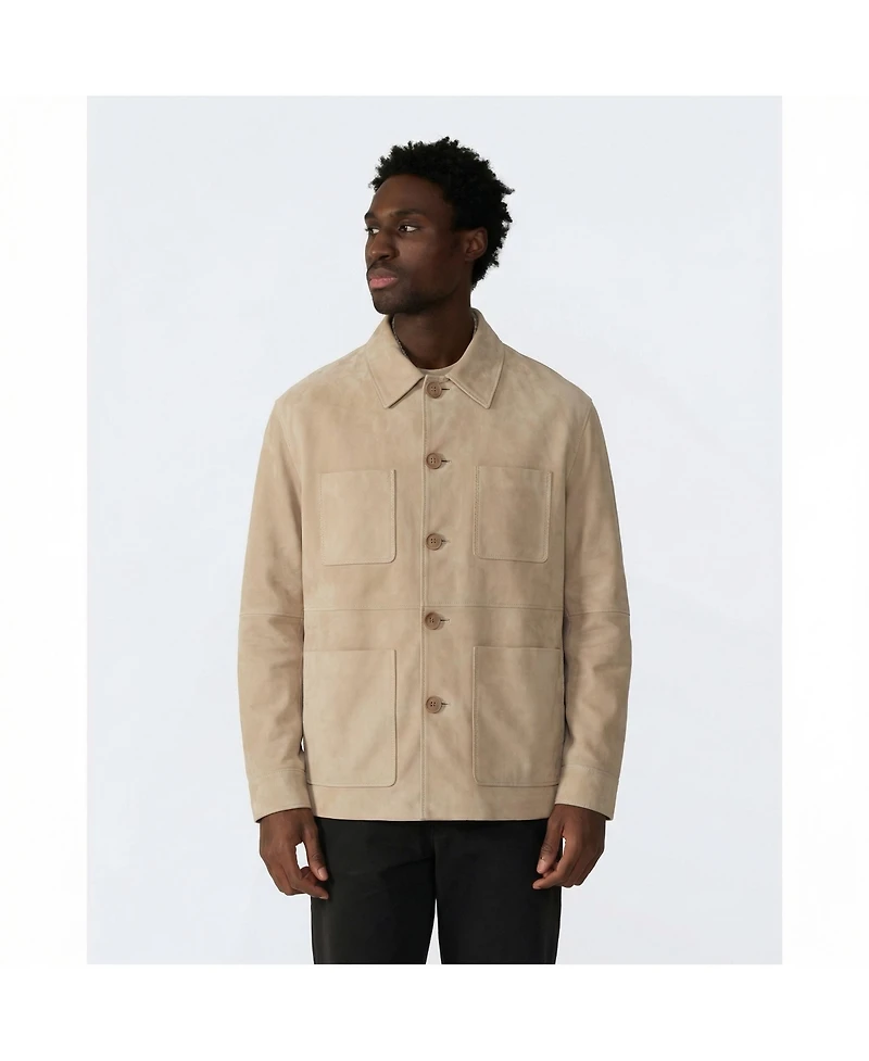 Furniq Uk Men's Suede Jacket