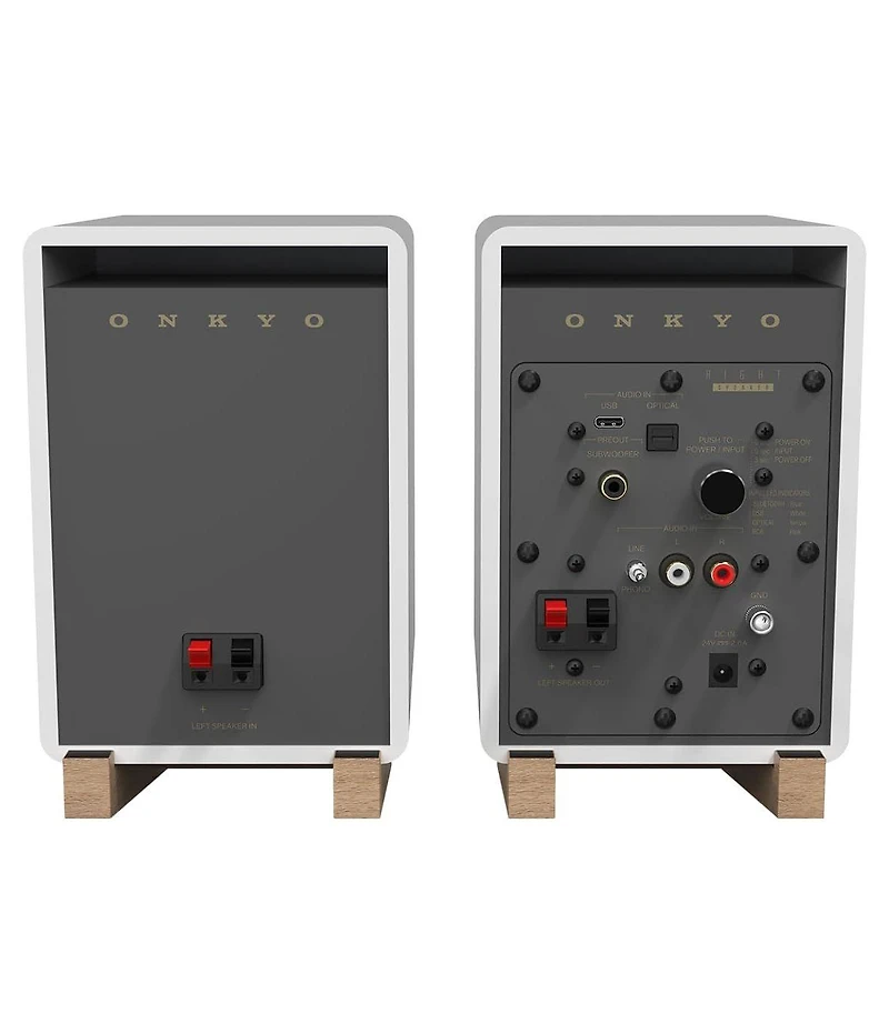 Onkyo Gx-10DB-wh 2-Way Speaker Pair with Built-In Amplifier (2025)