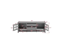 sumyeg Tv Stand for Tvs up to 60", TV Cabinet with Modern Design, Media Console for Living Room, Bedroom