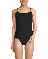 Lands' End Women's D-Cup Tugless QuickDry Adjustable Strappy Back Tankini Top