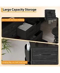 gaomon 12 Drawer Dresser with Fabric Bins,Fabric Storage Tower,Closet Organizers and Storage for Bedroom,Hallway&Entryway.