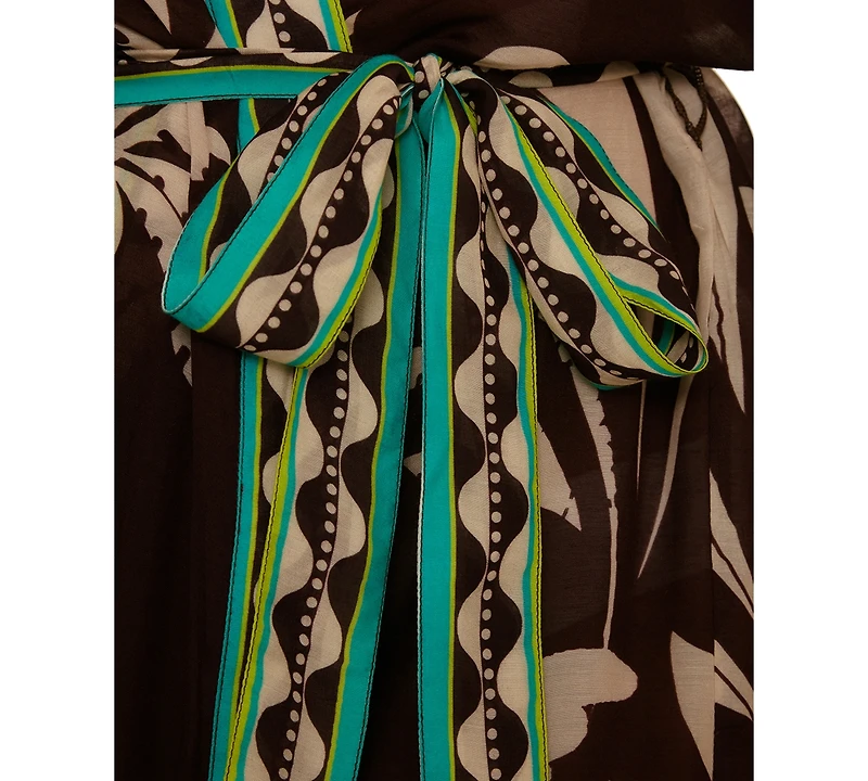 Trina Turk Women's V-Neck Kimono Maxi Duster Cover Up