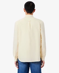 Lacoste Men's Woven Long-Sleeve Button-Down Oxford Shirt