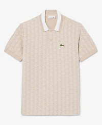 Lacoste Men's Classic Fit Monogram Jacquard Polo Shirt