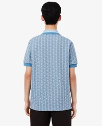 Lacoste Men's Classic Fit Monogram Jacquard Polo Shirt