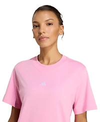 adidas Women's D4T Crewneck Short-Sleeve T-Shirt