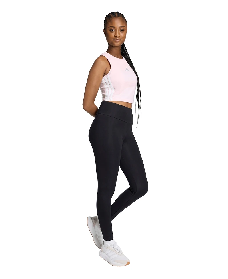 adidas Women's 3-Stripes Padded Crewneck Tank Top