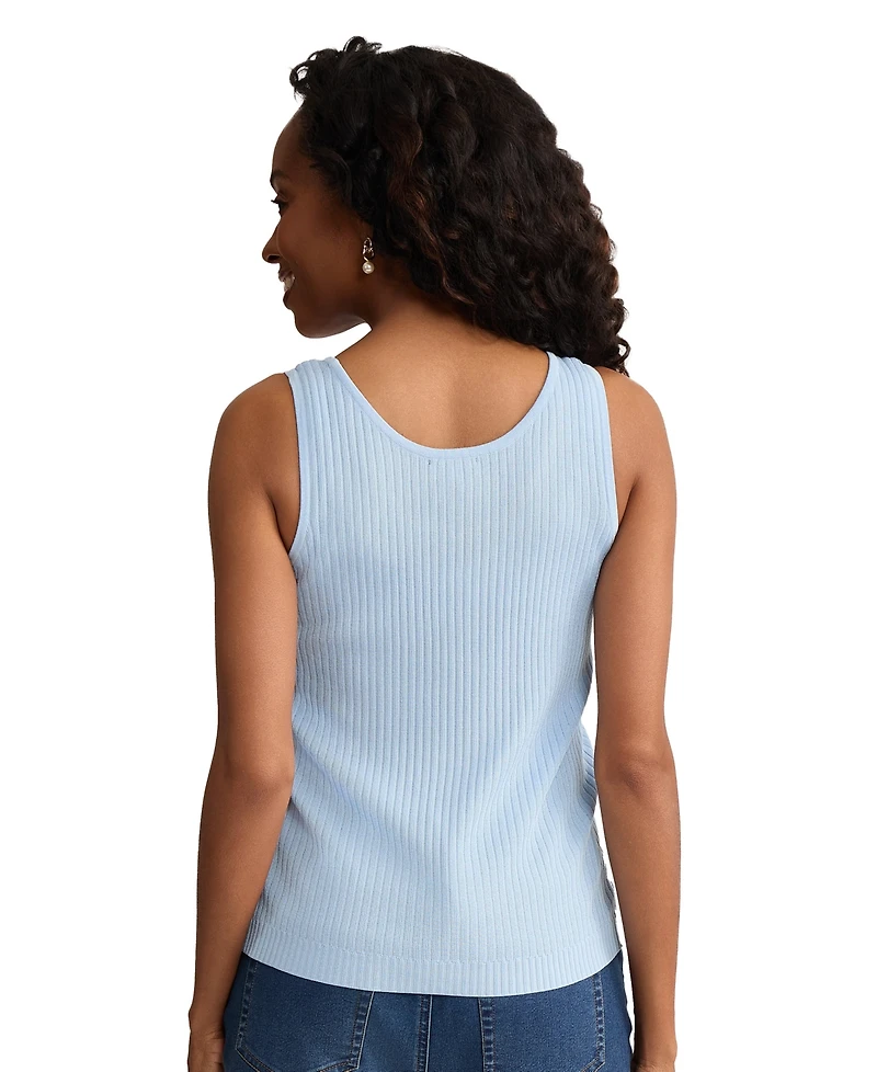 Jones New York Women's Scoop Neck Tank Top