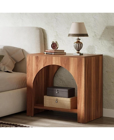 Tribesigns Nightstand with Storage, Large Bed Side Table for Bedroom, 1PCS