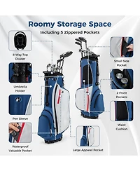 Mecale Men s Left-Handed Complete Golf Club Set with Stand Bag, Lightweight & Portable