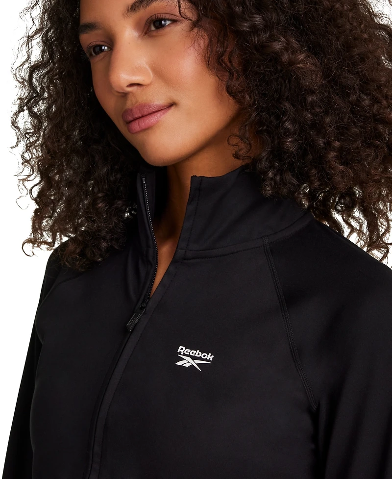 Reebok Women's Long-Sleeve Slim-Fit Zipper Jacket