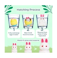 Sperric Easter Unicorn Hatching Eggs, 6 Pack Pre-Filled Easter Egg Toys, Surprise Growing Unicorn Chicken & Bunny Egg Toy