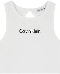 Calvin Klein Girls' 7-16 Sleeveless Scoop Neck Tank Top