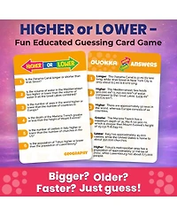 Quokka Board Game for Kids - Family Card and Adults Higher or Lower | Guess Fun Questions Easy to Learn 2 + Players