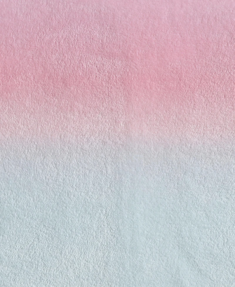 Betsey Johnson Ombre Printed Plush Throw, 70" X 50"