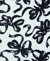 Betsey Johnson Ballet Bows Printed Plush Throw, 70" X 50"