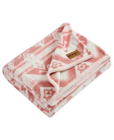 Wrangler Jesse Printed Plush Throw, 70" X 50"