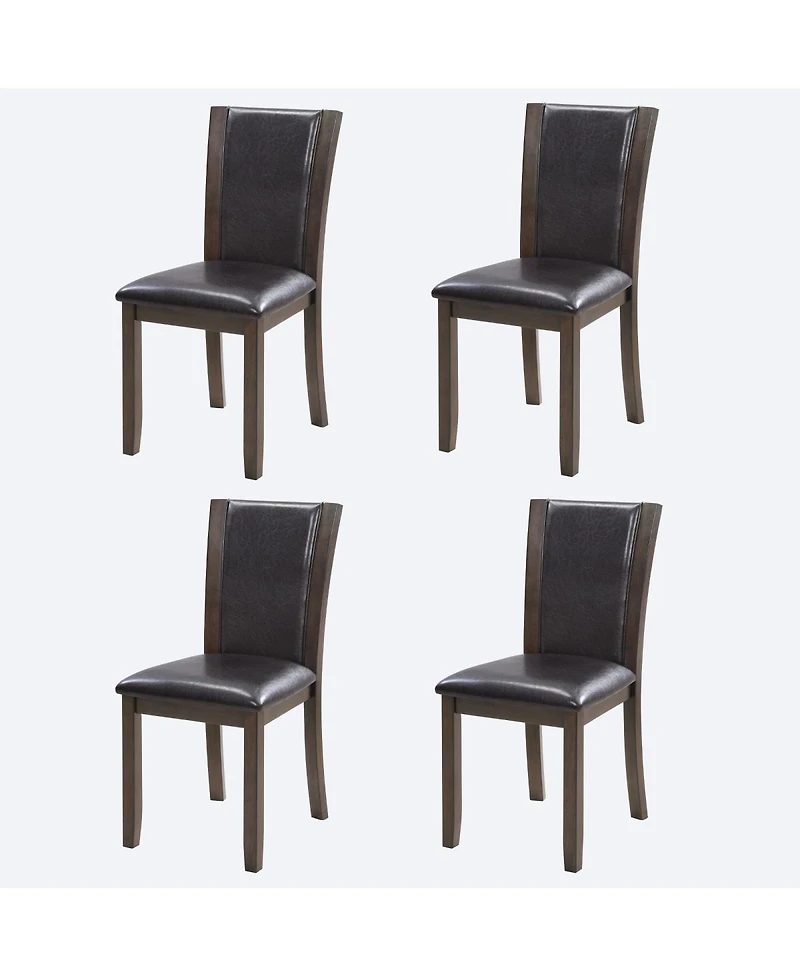 Streamdale Furniture Streamdale Wooden Dining Chairs Set of 4 with Padded Seat