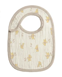 Disney Baby Boys' or Girls' Pooh Graphic Bibs, 3-Pack