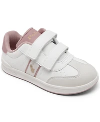 Polo Ralph Lauren Little Kids Heritage Court Iii T-Toe Ez Casual Sneakers from Finish Line