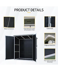 Streamdale Outdoor Storage Shed Waterproof Resin Cabinet with Lockable Doors