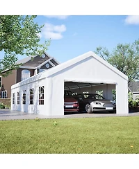 Streamdale Furniture Carport Canopy 16x32 Heavy Duty Metal Carport Garage Outdoor Shelter