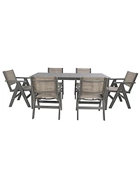 Streamdale Furniture Charcoal 68.9" Wooden-Textured Dining Table - Simple, High-Quality