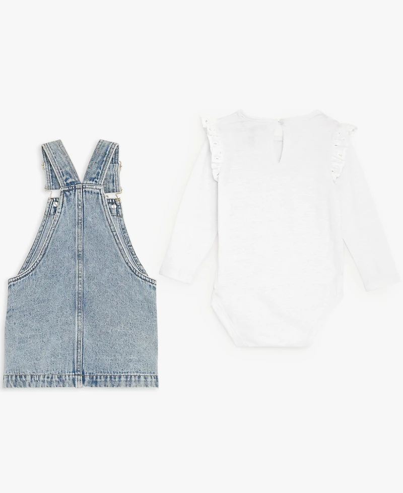 7 For All Mankind Baby Girls 2-Piece T-Shirt and Jumper Set