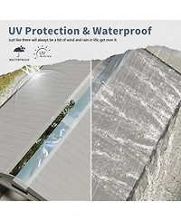 Streamdale Furniture Streamdale 8x10 Ft Plastic Outdoor Storage Shed - Lockable Resin Tool Shed