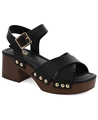 Mia Women's Finna Square-Toe Platform Dress Sandals