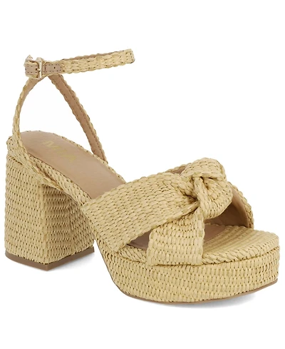 Mia Women's Reese Woven Knot Round Toe Dress Sandals