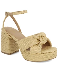 Mia Women's Reese Woven Knot Round Toe Dress Sandals