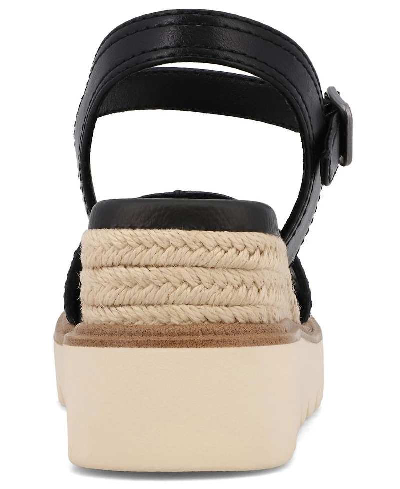 Mia Women's Ophidia Round Toe Wedge Sandals