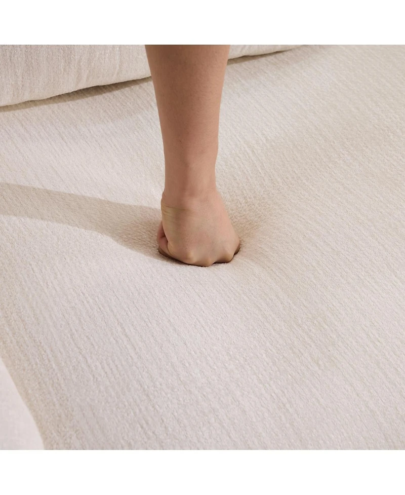 Streamdale Furniture Streamdale Modular Combination Armchair, Bamboo Joint Shape, 3+1 Seater Chenille Deep-Seat