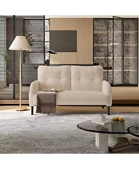Streamdale Furniture Comfortable monochrome corduroy double sofa for living rooms & bedrooms