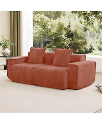 Streamdale Furniture Cloud-Like Boneless Velvet Sofa with Premium Foam Support