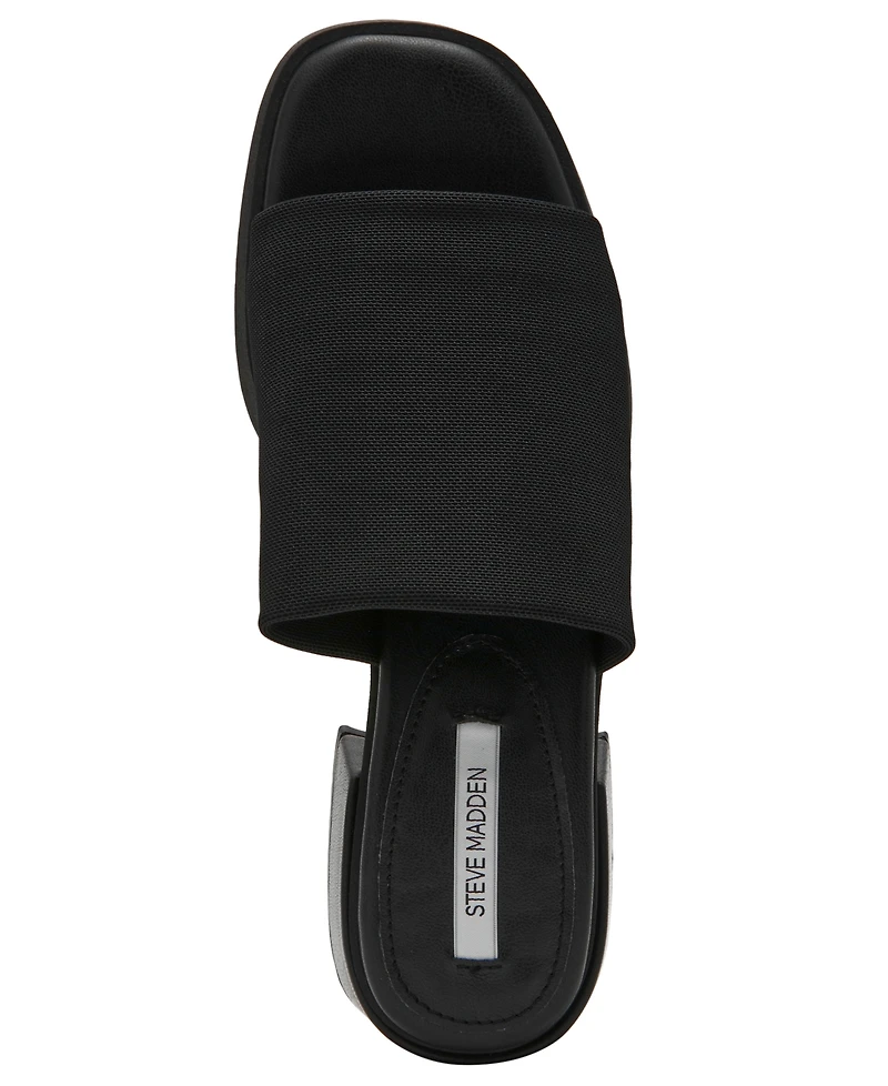 Steve Madden Women's Lucee Block Heel Slide Sandals