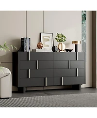 Homsee 71" Dresser with 8 Large Drawers, Bedroom Chest